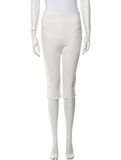 Pre-owned Doen Straight Leg Pants In White