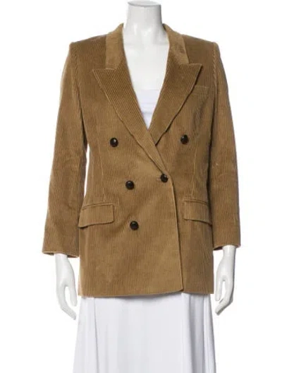 Pre-owned Doen Striped Blazer In Neutrals