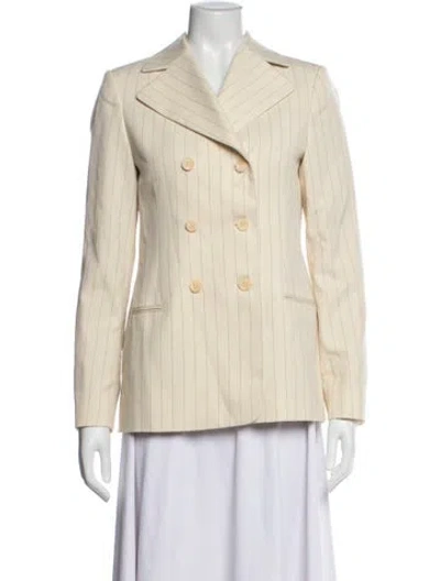 Pre-owned Doen Striped Blazer W/ Tags In Neutrals