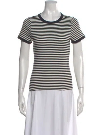 Pre-owned Doen Striped Crew Neck T-shirt W/ Tags