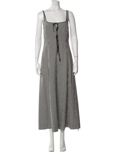 Pre-owned Doen Striped Long Dress In Multi