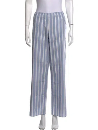 Pre-owned Doen Striped Wide Leg Pants W/ Tags In Blue
