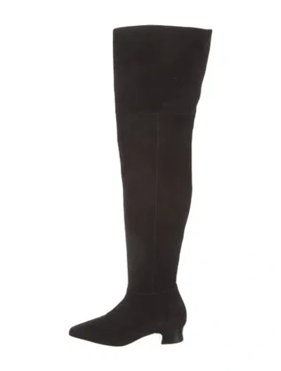 Pre-owned Doen Suede Boots In Black