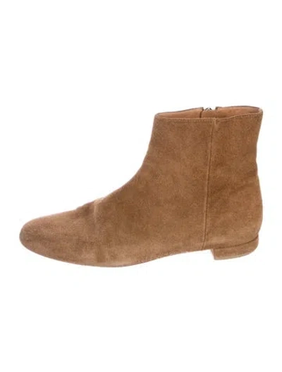 Pre-owned Doen Suede Boots In Brown