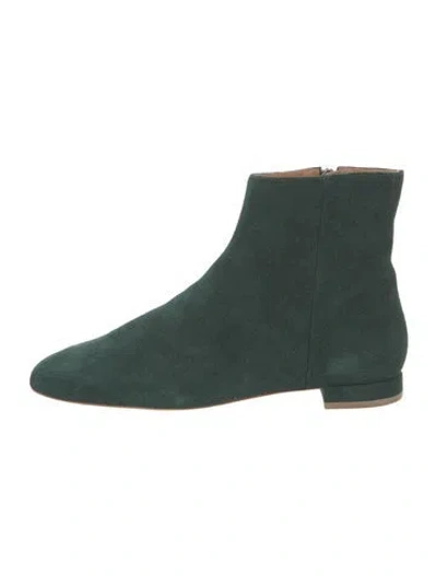 Pre-owned Doen Suede Boots In Green