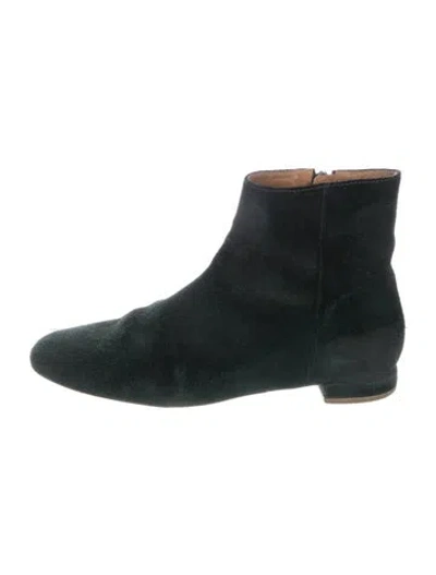 Pre-owned Doen Suede Boots In Green