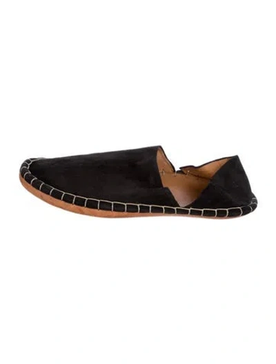 Pre-owned Doen Suede Loafers In Black
