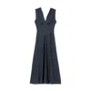 Doen Tahlia Belted Polka-dot Silk-blend Twill Midi Dress In Hepburn Dot