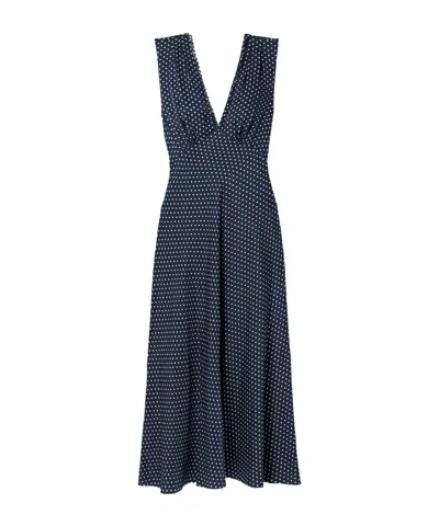 Doen Tahlia Midi Dress In Blue