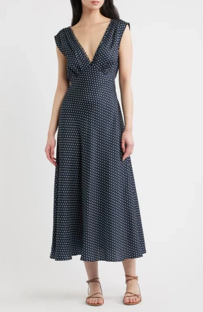 Doen Tahlia Midi Dress In Blue