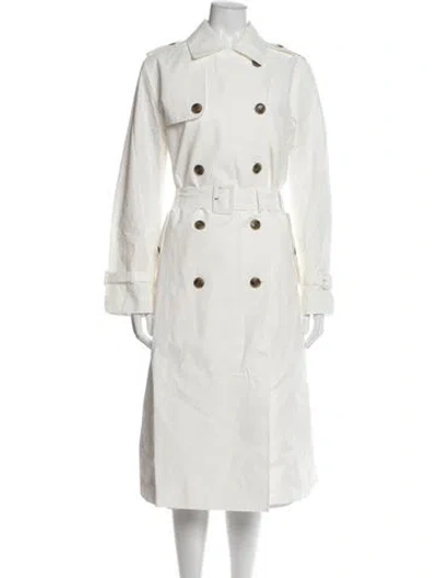 Pre-owned Doen Trench Coat W/ Tags In White