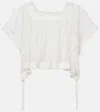 Doen Dôen Vennette Cropped Lace Top In Multi