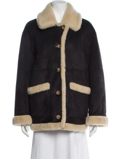 Pre-owned Doen Virgin Wool Colorblock Pattern Denim Jacket In Multi