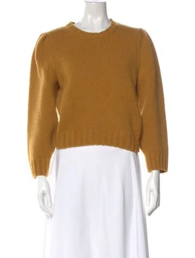 Pre-owned Doen Virgin Wool Crew Neck Sweater In Neutral