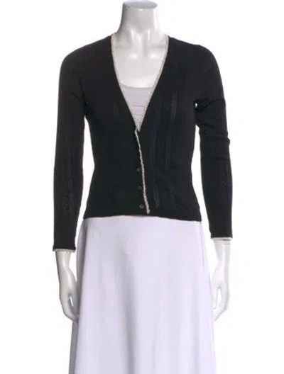 Pre-owned Doen V-neck Sweater In Blue