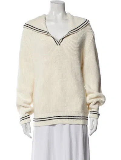 Pre-owned Doen V-neck Sweater W/ Tags In Neutral