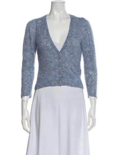 Pre-owned Doen V-neck Sweater In White