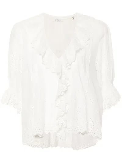 Doen White Henri Organic Cotton Blouse