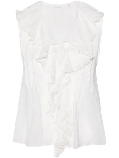 DOEN WHITE HILDA BLOUSE