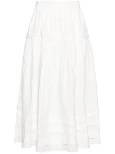 Doen Sebastiane A-line Skirt In White