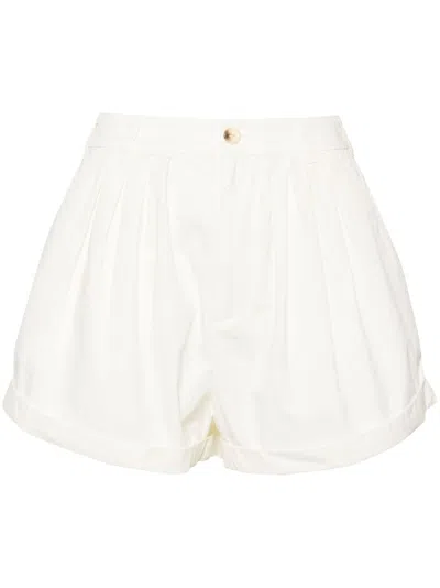 Doen Paige Shorts Aus Popeline In Weiss