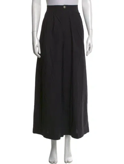 Pre-owned Doen Wide Leg Pants In Black