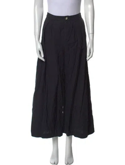 Pre-owned Doen Wide Leg Pants In Black