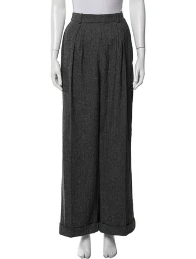 Pre-owned Doen Wide Leg Pants In Black