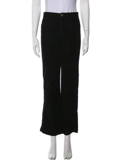 Pre-owned Doen Wide Leg Pants In Black