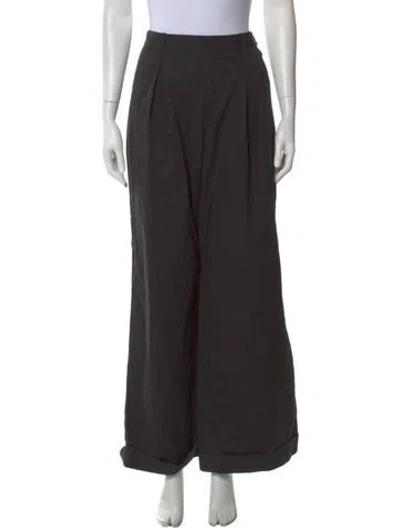 Pre-owned Doen Wide Leg Pants In Black
