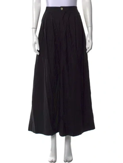 Pre-owned Doen Wide Leg Pants In Black