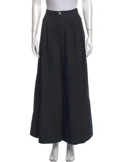 Pre-owned Doen Wide Leg Pants In Black