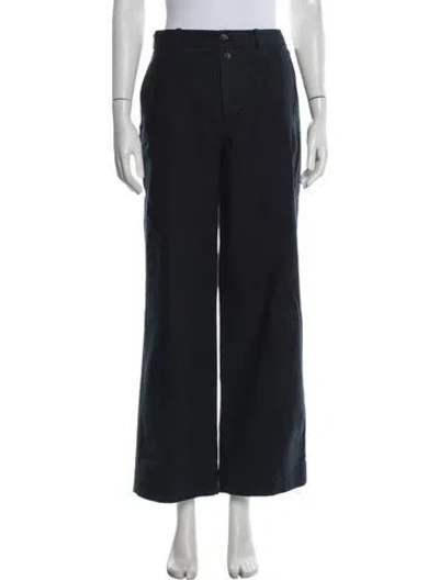 Pre-owned Doen Wide Leg Pants In Black