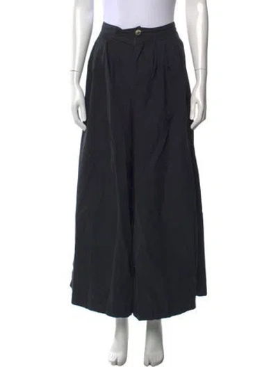 Pre-owned Doen Wide Leg Pants In Black