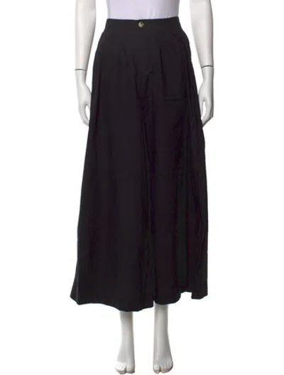 Pre-owned Doen Wide Leg Pants In Black