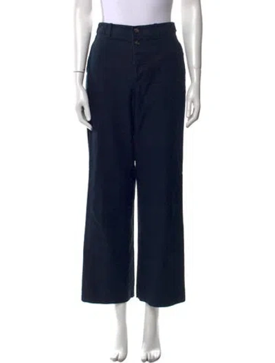 Pre-owned Doen Wide Leg Pants In Blue