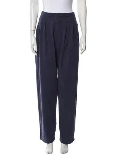 Pre-owned Doen Wide Leg Pants In Blue