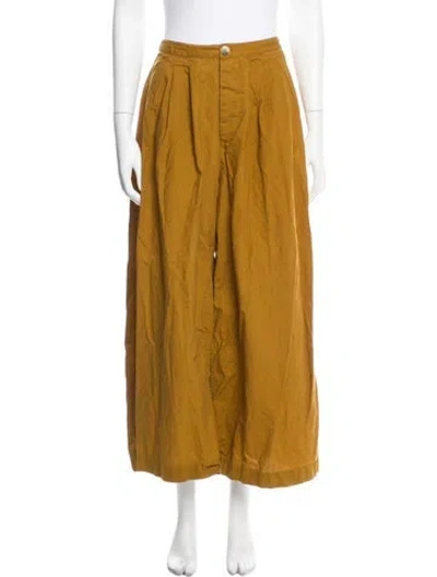 Pre-owned Doen Wide Leg Pants In Brown