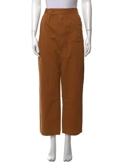 Pre-owned Doen Wide Leg Pants In Brown