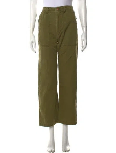 Pre-owned Doen Wide Leg Pants In Green