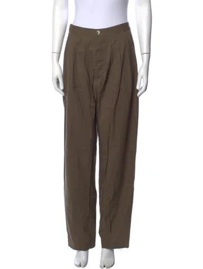 Pre-owned Doen Wide Leg Pants In Green