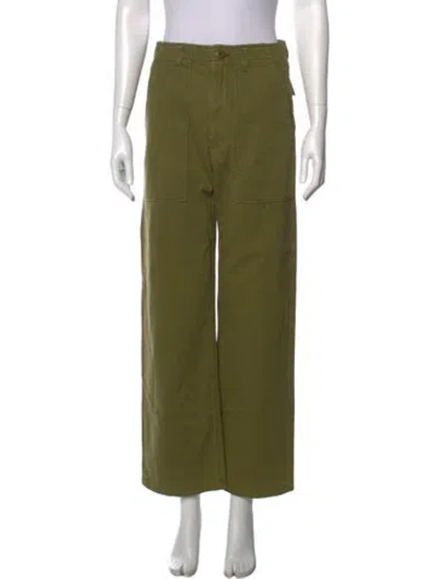 Pre-owned Doen Wide Leg Pants In Green