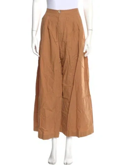 Pre-owned Doen Wide Leg Pants In Neutral