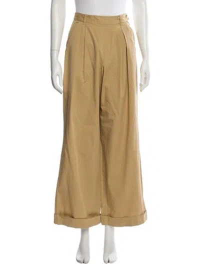 Pre-owned Doen Wide Leg Pants In Neutral