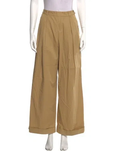 Pre-owned Doen Wide Leg Pants In Neutral