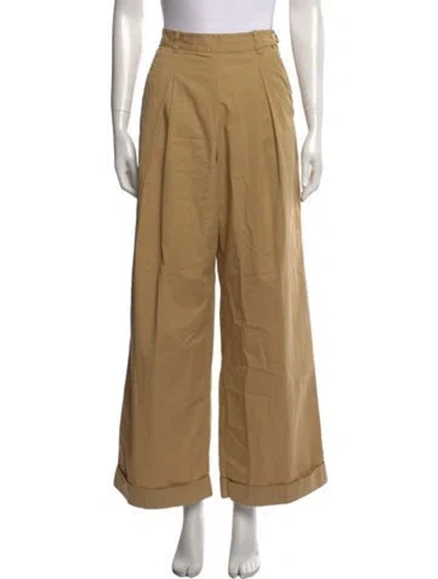 Pre-owned Doen Wide Leg Pants In Neutral