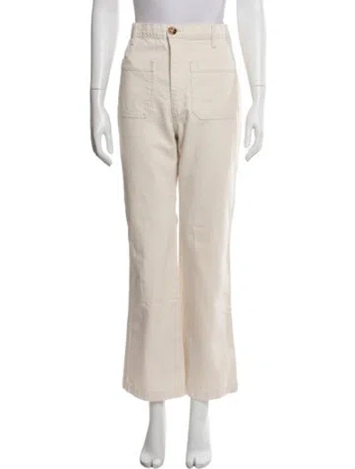 Pre-owned Doen Wide Leg Pants In Neutral