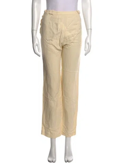 Pre-owned Doen Wide Leg Pants In Neutrals