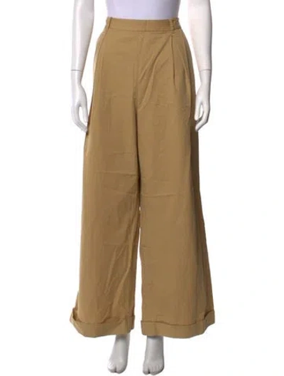Pre-owned Doen Wide Leg Pants In Neutrals