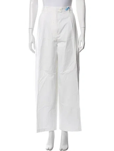Pre-owned Doen Wide Leg Pants In Neutrals